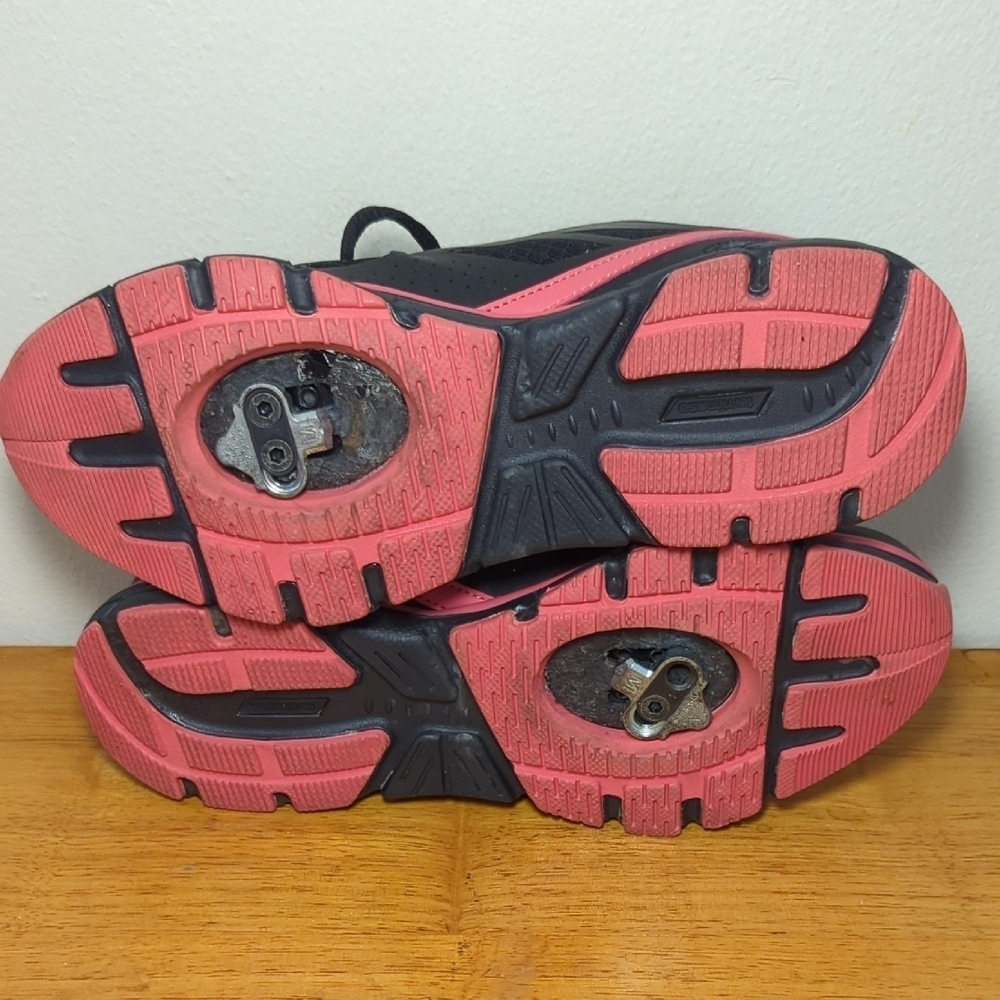 Tommaso Venezia Indoor Cycling Shoes with Cleats Black Pink Women's Size 10.5 - Picture 7 of 7